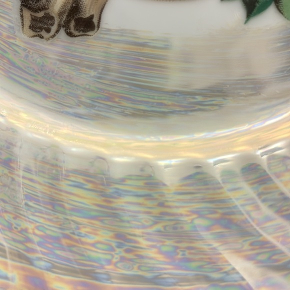 Vintage Iridescent Decorative Japanese Painted With Fruits Plate - Picture 5 of 9